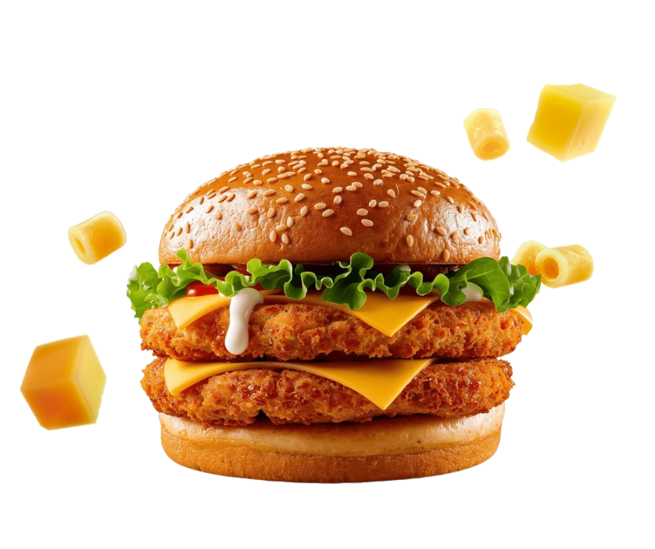 NIK-183 Μπιφτέκι mac & cheese με cheddar, mozzarella & μακαρόνι 100gr - Image 1